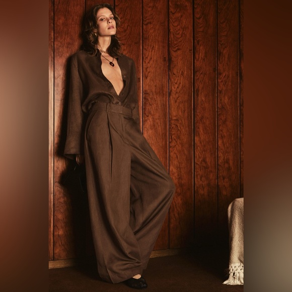 COS TAILORED LINEN-BLEND TROUSERS - Picture 7 of 10